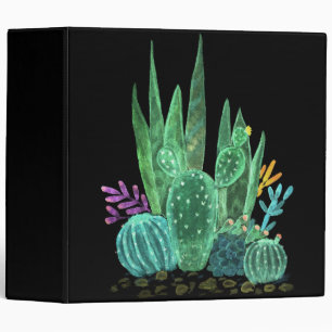 Classeur Aquarelle, cactus lancer oreiller