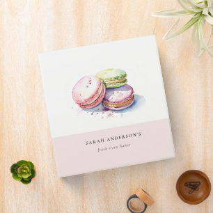 Classeur Aquarelle colorée Pastel Français Macarons boulang