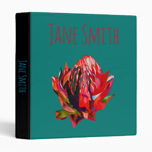 Classeur Aquarelle de fleurs indigènes de Waratah