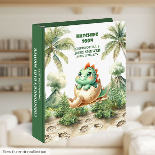 Classeur Aquarelle Dino Egg Hatching Bientôt Personnalisé