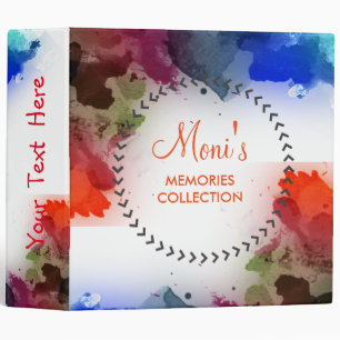 Classeur Aquarelle Elegant Vintage Personnaliser