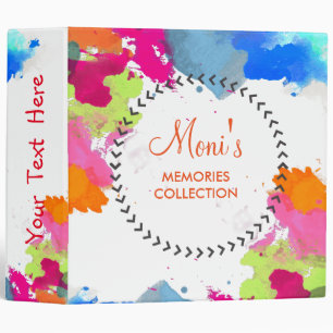 Classeur Aquarelle Elegant Vintage Personnaliser