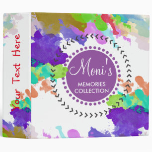 Classeur Aquarelle Elegant Vintage Personnaliser