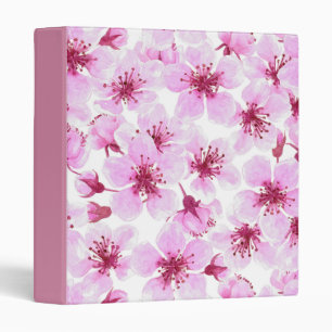 Classeur Aquarelle en fleurs de cerisier