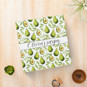 Classeur Aquarelle Fournitures de cuisine Recettes personna