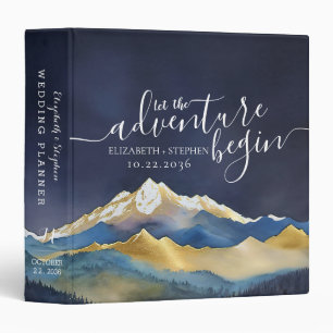 Classeur Aquarelle Golden Mountains Mariage Photo Planner