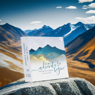 Classeur Aquarelle Golden Mountains Mariage Photo Planner
