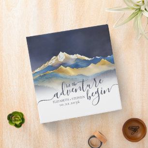 Classeur Aquarelle Golden Mountains Mariage Photo Planner