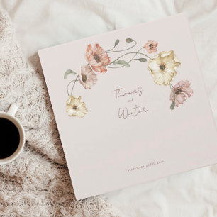 Classeur Aquarelle Islande Fleurs de pavot Mariage Planer