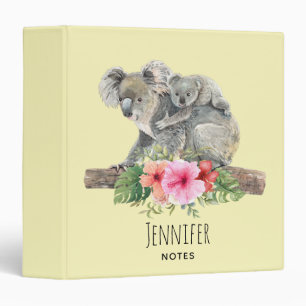 Classeur Aquarelle Koala Oears mignonne maman & bébé