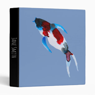 Classeur Aquarelle koi poisson