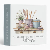 Aquarelle Outils de cuisine Recette personnalisée