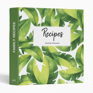 Classeur Aquarelle Recettes tropicales