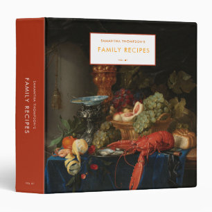 Classeur Aquarelle Vintage Alimentation Art Famille Recette