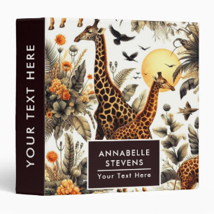 Classeur Aquarelle vintage de Giraffe
