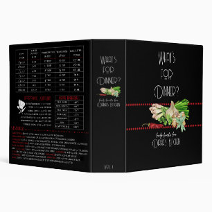 Classeur Aquarelle What's for Dinner Recipe Organizer III