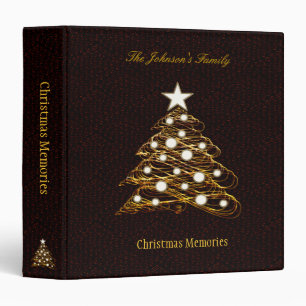Classeur Arbre de Noël élégant des souvenirs   de Noël