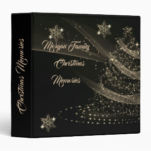 Classeur Arbre de Noël élégant en or