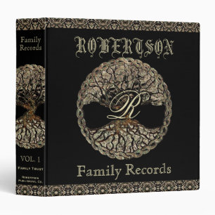 Classeur Arbre de vie Regarder Vintage Dossiers familiaux