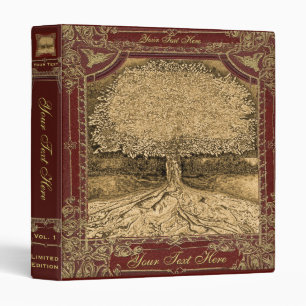 Classeur Arbre d'illustration vintage de regard de la vie