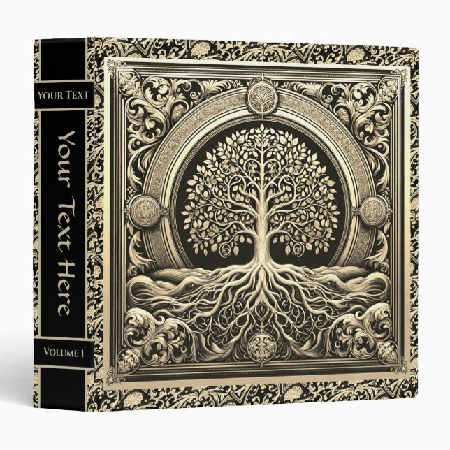 Classeur Arbre d'or de la vie (Devant/Côté)