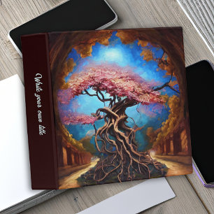 Classeur Arbre Fantastique Fleurissant Rose Inspiré de Bons
