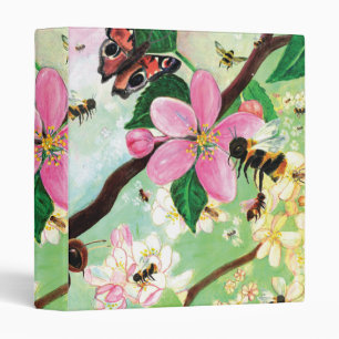 Classeur Arbre florissant avec les abeilles