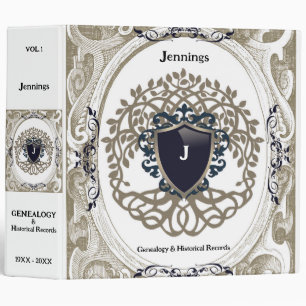 Classeur Arbre généalogique Life Ancestry Livre Crest Blanc