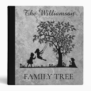 Classeur Arbre généalogique personnalisé vintage 3 anneaux