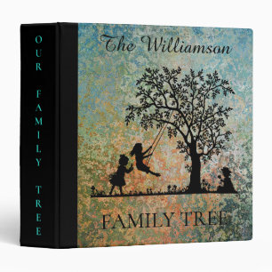 Classeur Arbre généalogique personnalisé vintage de famille