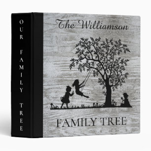 Classeur Arbre généalogique personnalisé vintage de famille