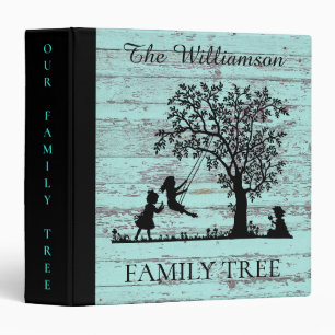 Classeur Arbre généalogique personnalisé vintage de famille