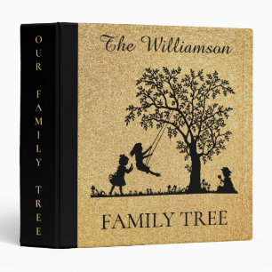 Classeur Arbre généalogique personnalisé vintage de la fami