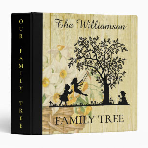Classeur Arbre généalogique vintage personnalisé de