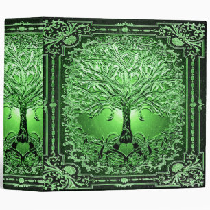 Classeur Arbre vert de la vie Coeur lumière intérieure