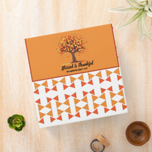 Classeur Arbres d'automne dorés Joyeux Thanksgiving