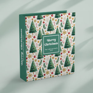 Classeur Arbres de Noël cosy palette terreuse album souveni