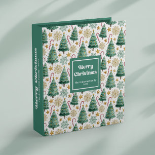 Classeur Arbres de Noël élégants mémoire festive minimalist