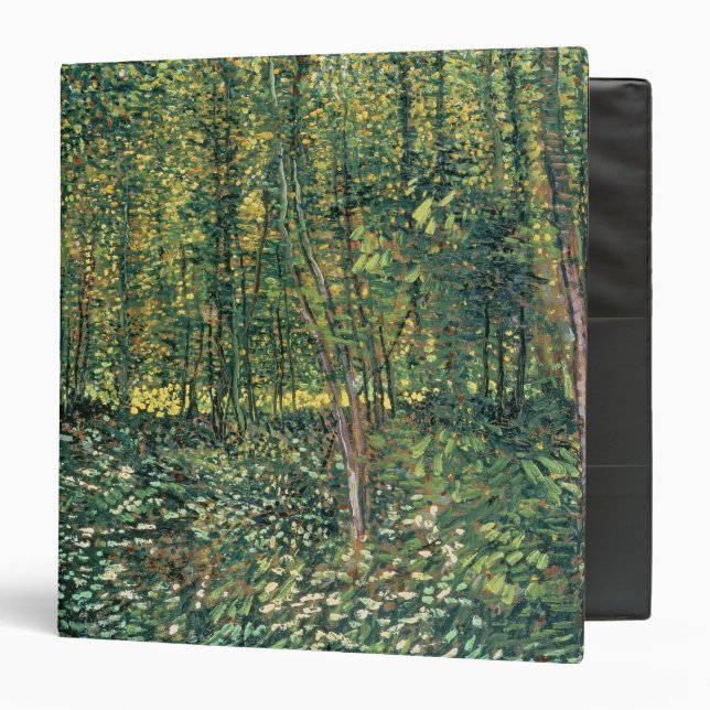 Classeur Arbres de Vincent van Gogh | et broussaille, 1887 (Devant/Intérieur)