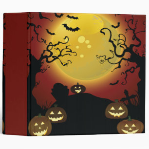 Classeur arbres effrayants cahier d'Halloween