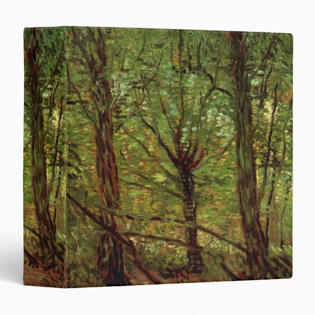 Classeur Arbres et sous-bois par Vincent van Gogh (Devant/Côté)