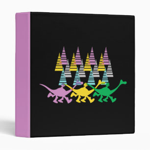 Classeur Arbres verts jaunes pourpres Spot et Arlo