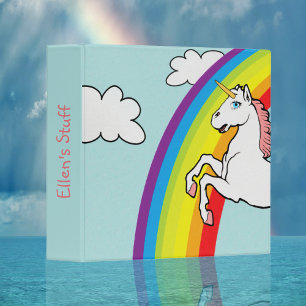Classeur Arc-en-ciel de Unicorne