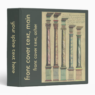 Classeur Architecture vintage, les 5 Ordres Architecturaux