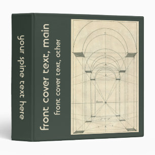 Classeur Architecture vintage, Perspective Arc Renaissance