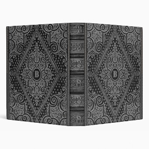Classeur Argent ornemental sans Monogramme