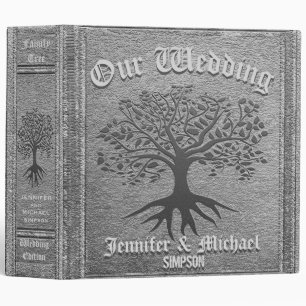 Classeur Argent rustique d'album de mariage