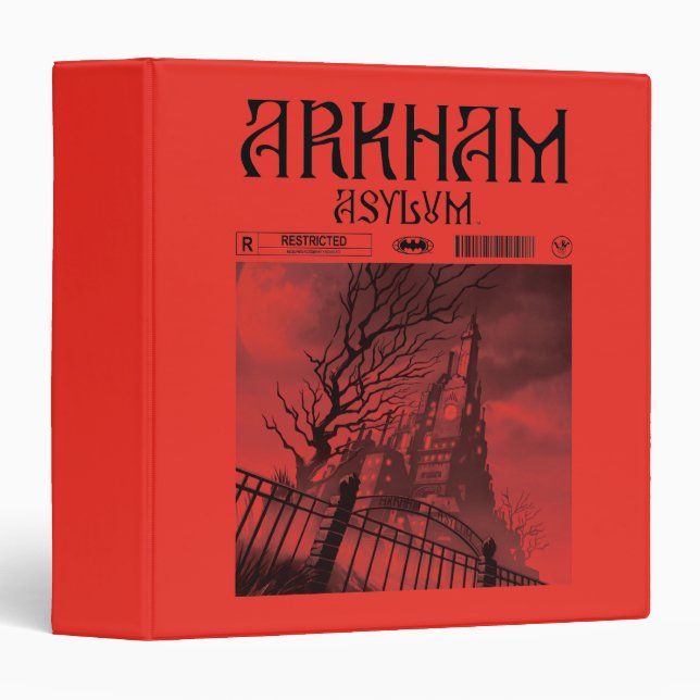 Classeur Arkham Asylum : Restreint (Devant/Côté)