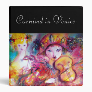 Classeur ARLECCHINO ET COLOMBINA / Masques de carnaval véni