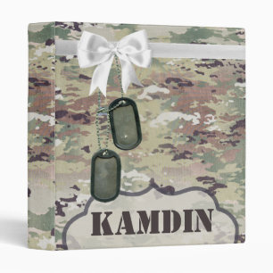 Classeur Armée personnalisée OCP Camo Unifor d'album à 3